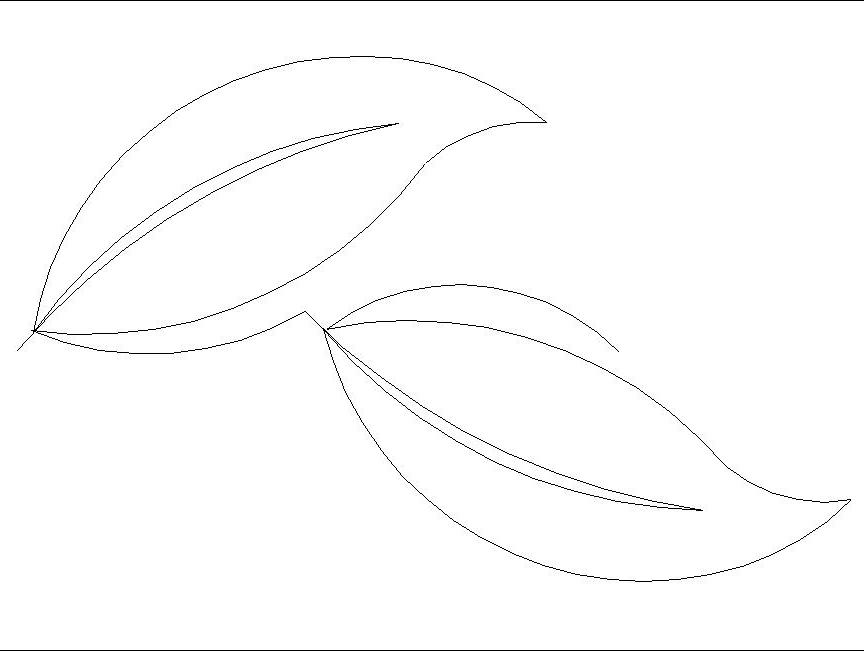 leaf simple border 3 Digital Pattern | Sweet Dreams Quilt Studio